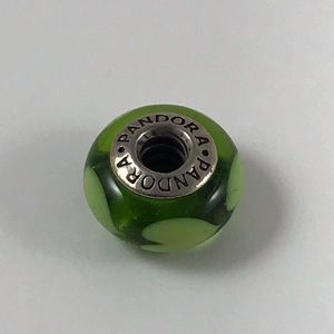 PANDORA Green Glass Charm